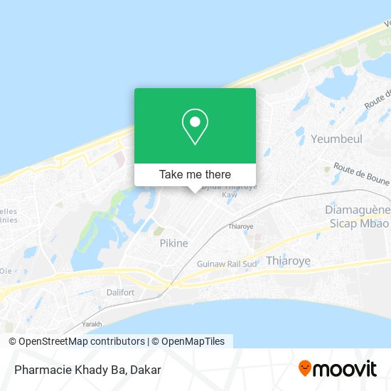 Pharmacie Khady Ba map