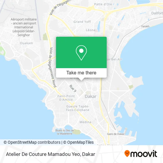 Atelier De Couture Mamadou Yeo map