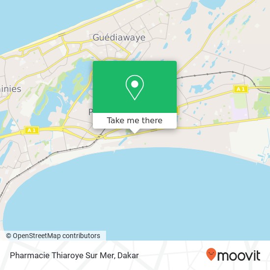 Pharmacie Thiaroye Sur Mer map