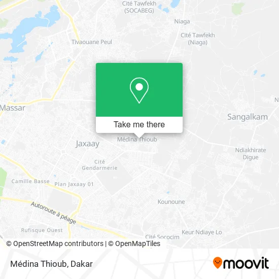 Médina Thioub map