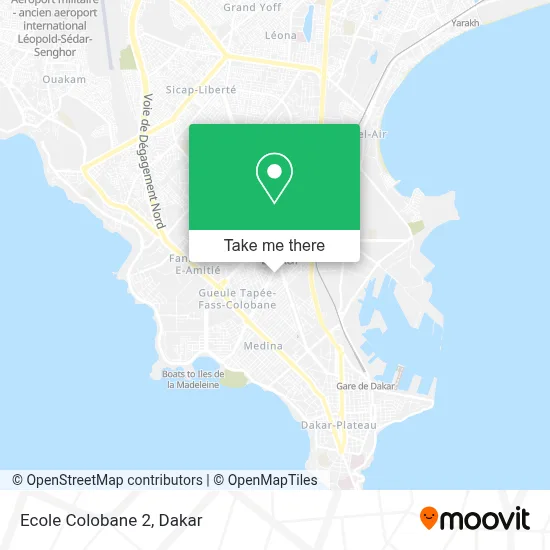 Ecole Colobane 2 map