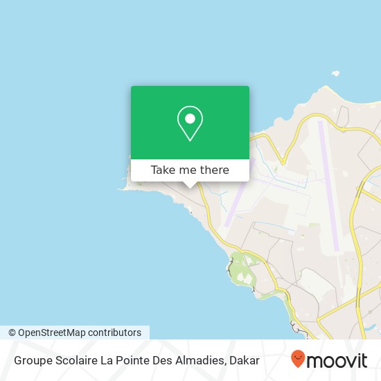Groupe Scolaire La Pointe Des Almadies map