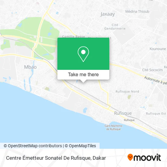 Centre Émetteur Sonatel De Rufisque map
