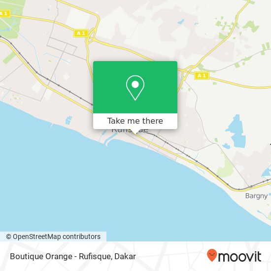 Boutique Orange - Rufisque map