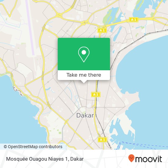 Mosquée Ouagou Niayes 1 map