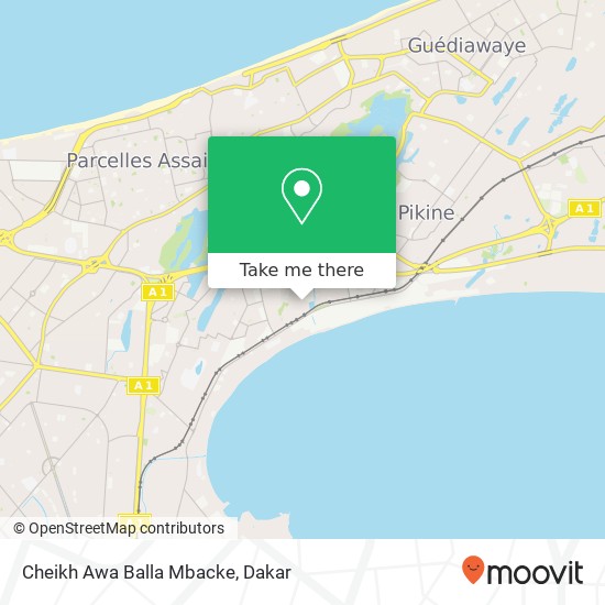 Cheikh Awa Balla Mbacke map