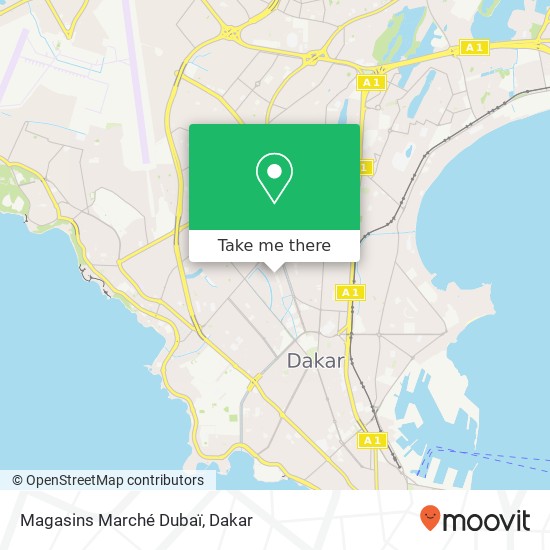Magasins Marché Dubaï map
