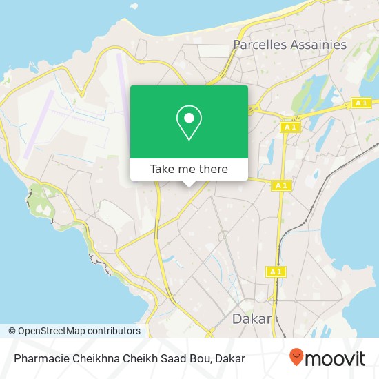 Pharmacie Cheikhna Cheikh Saad Bou map