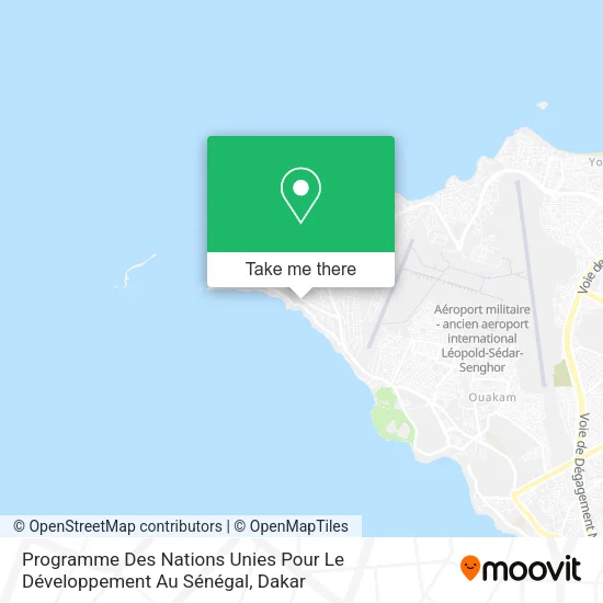 Programme Des Nations Unies Pour Le Développement Au Sénégal map