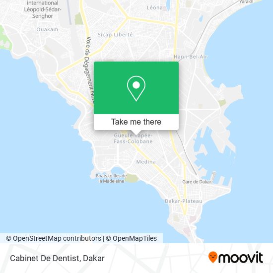 Cabinet De Dentist map