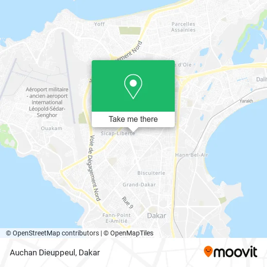 Auchan Dieuppeul map