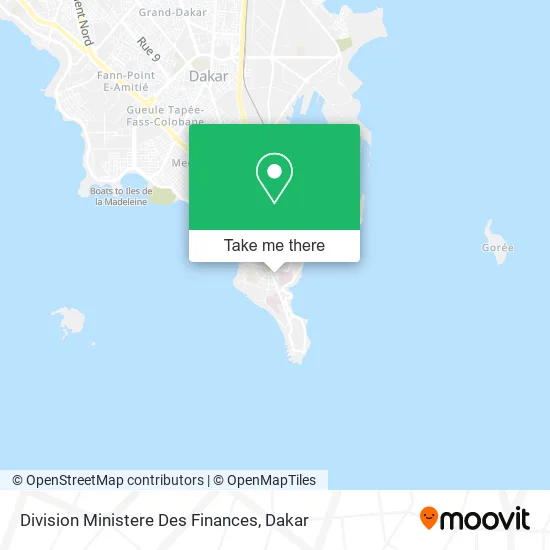 Division Ministere Des Finances map