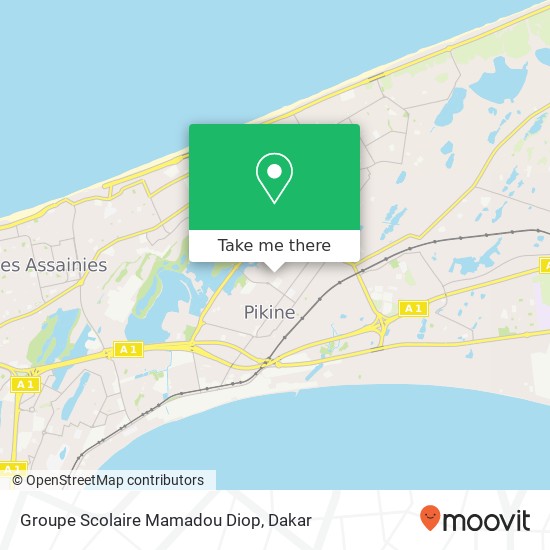 Groupe Scolaire Mamadou Diop map