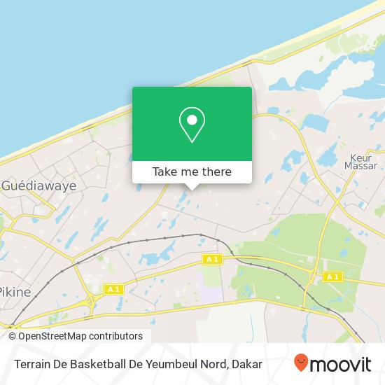 Terrain De Basketball De Yeumbeul Nord map