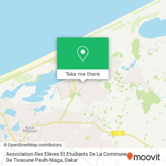 Association Des Elèves Et Etudiants De La Commune De Tivaoune Peulh-Niaga map