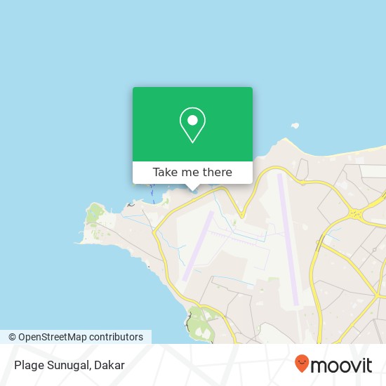 Plage Sunugal map
