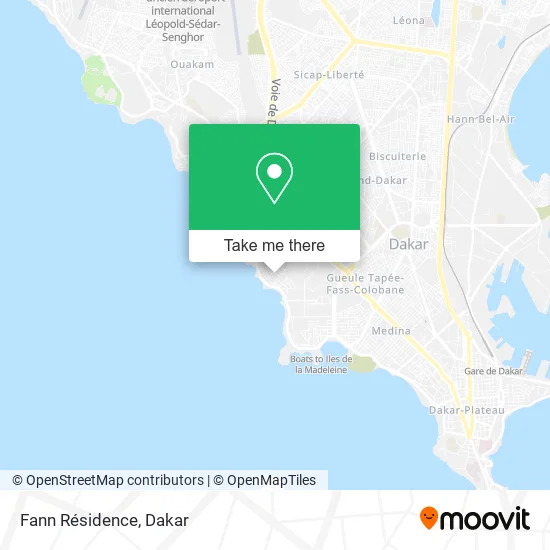 Fann Résidence map