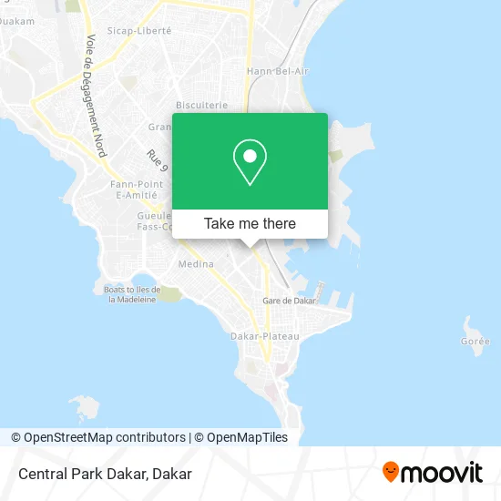 Central Park Dakar map