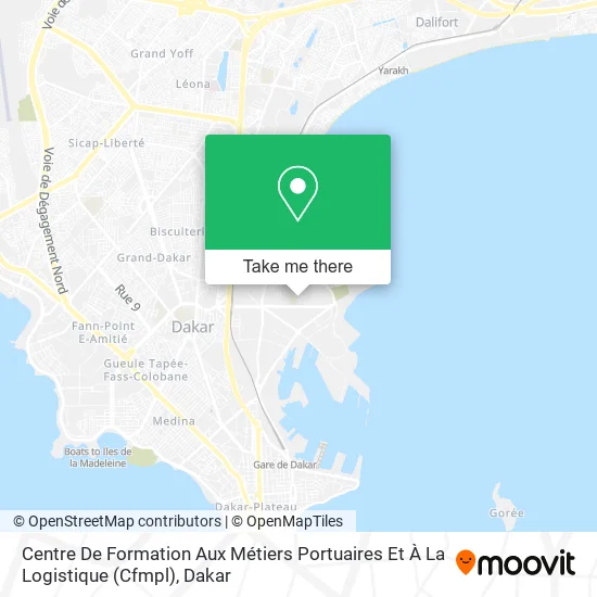 Centre De Formation Aux Métiers Portuaires Et À La Logistique (Cfmpl) map