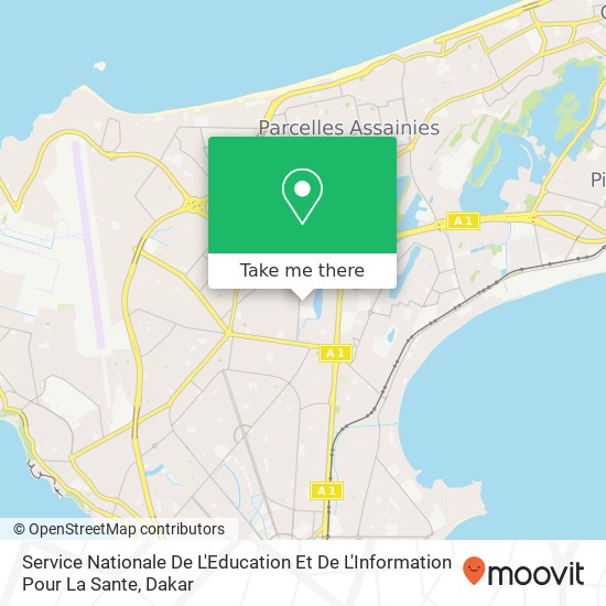 Service Nationale De L'Education Et De L'Information Pour La Sante map