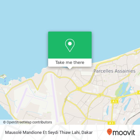 Mausolé Mandione Et Seydi Thiaw Lahi map