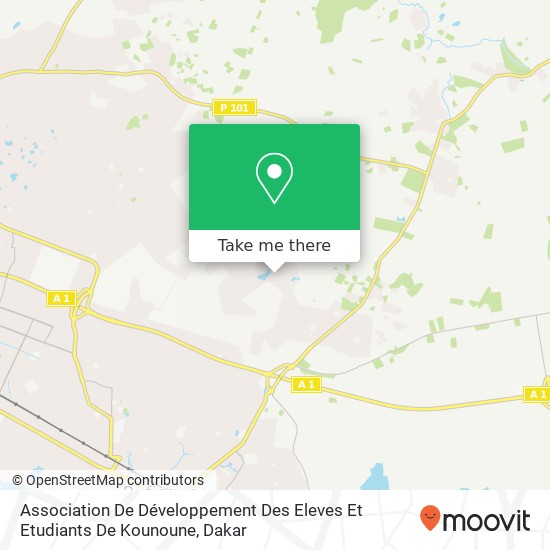 Association De Développement Des Eleves Et Etudiants De Kounoune map