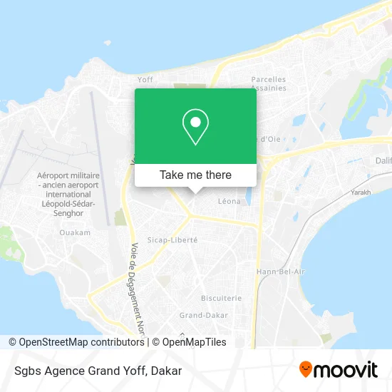 Sgbs Agence Grand Yoff map