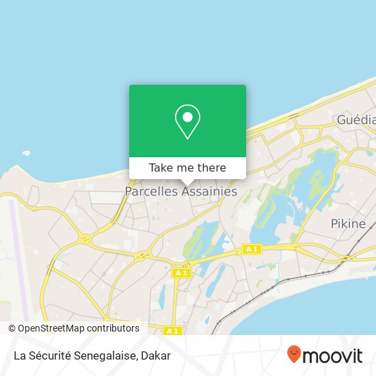 La Sécurité Senegalaise map