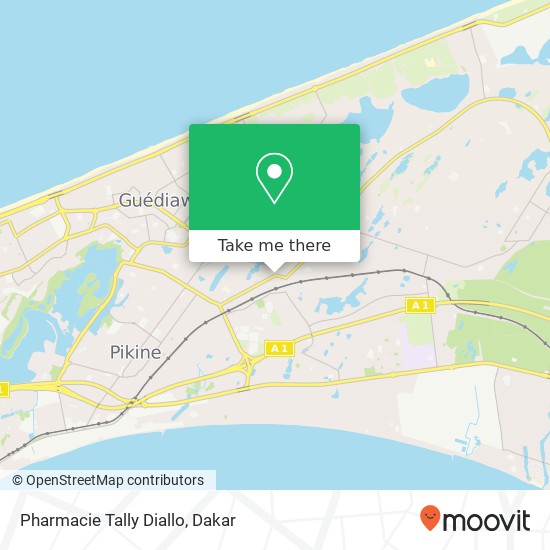 Pharmacie Tally Diallo map