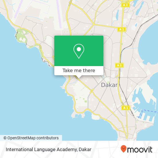 International Language Academy map