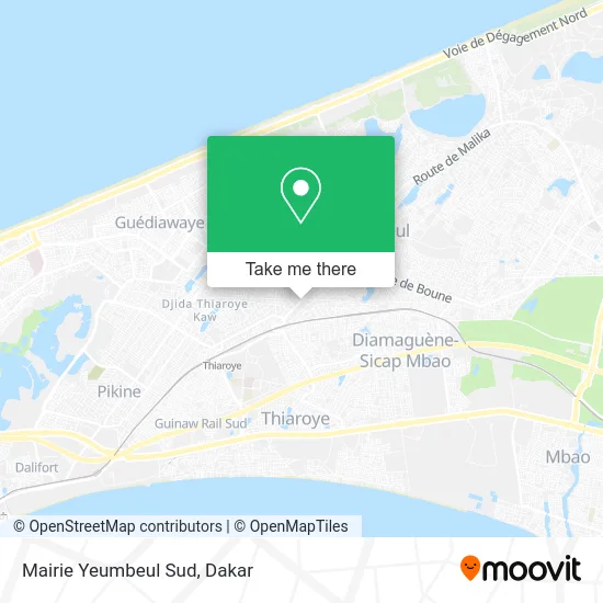 Mairie Yeumbeul Sud map