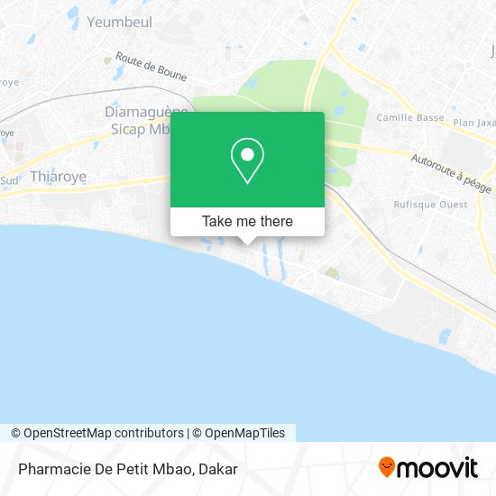 Pharmacie De Petit Mbao map