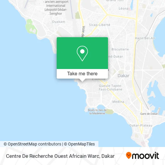 Centre De Recherche Ouest Africain Warc map