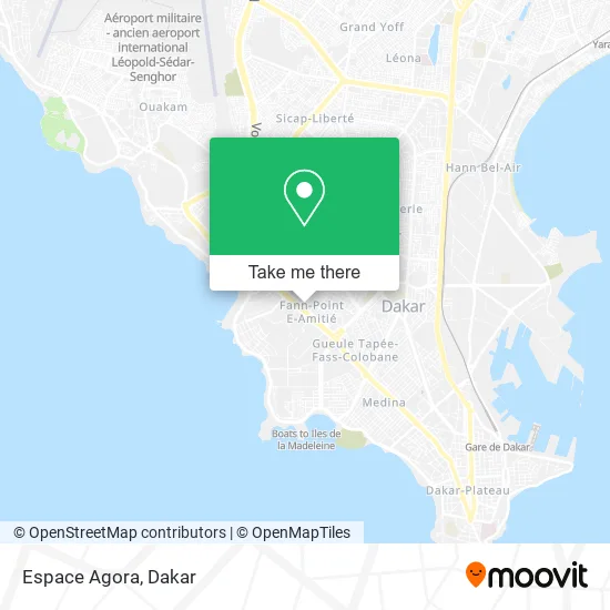 Espace Agora map