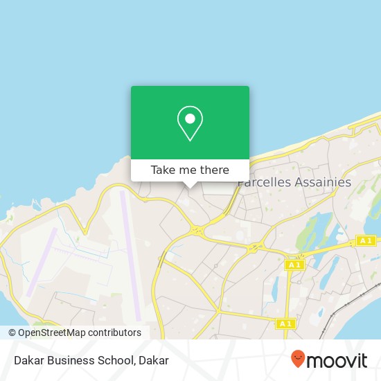 Dakar Business School map