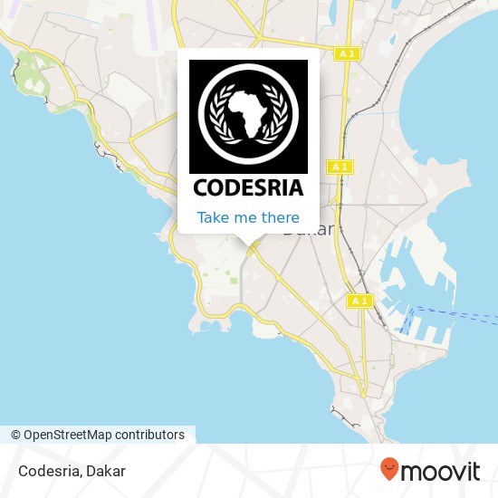 Codesria map