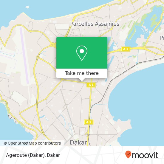 Ageroute (Dakar) map