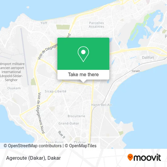 Ageroute (Dakar) map