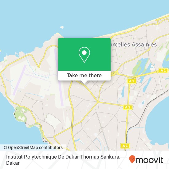 Institut Polytechnique De Dakar Thomas Sankara map
