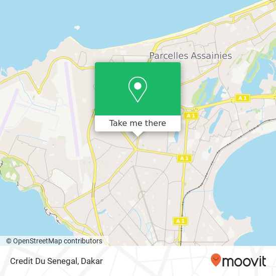 Credit Du Senegal map