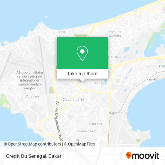 Credit Du Senegal map