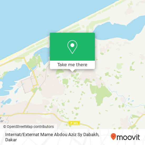 Internat / Externat Mame Abdou Aziz Sy Dabakh map