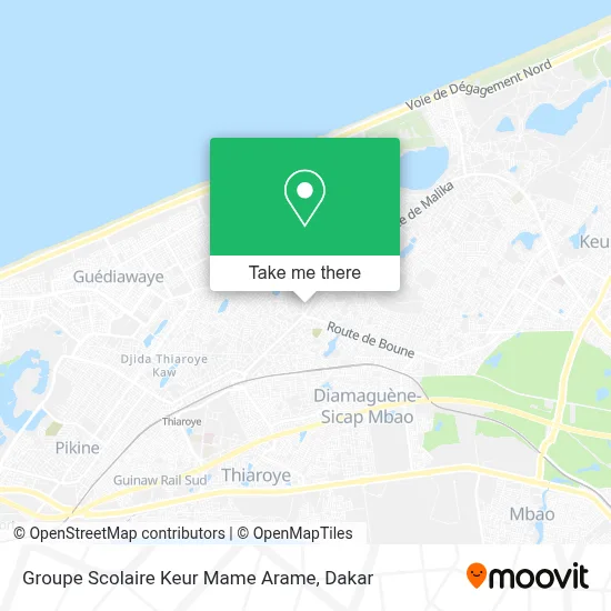 Groupe Scolaire Keur Mame Arame map