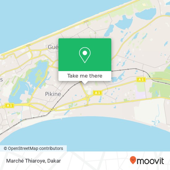 Marché Thiaroye map
