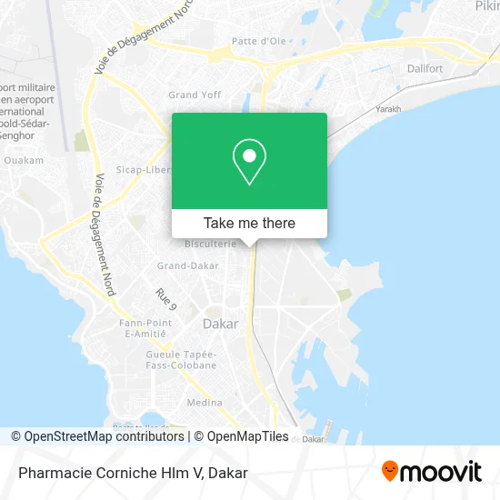Pharmacie Corniche Hlm V map