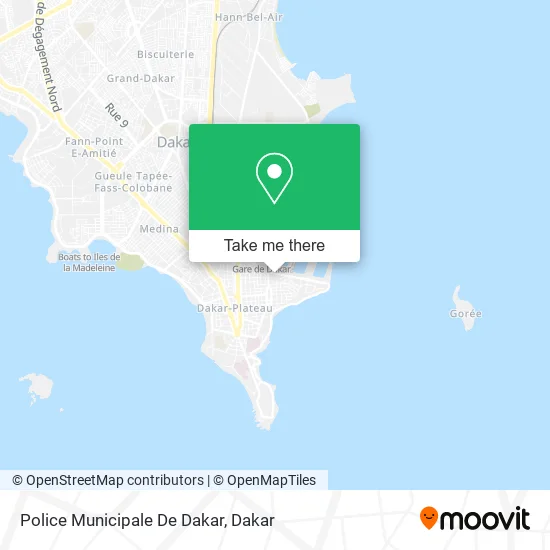 Police Municipale De Dakar map
