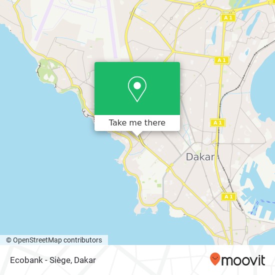 Ecobank - Siège map