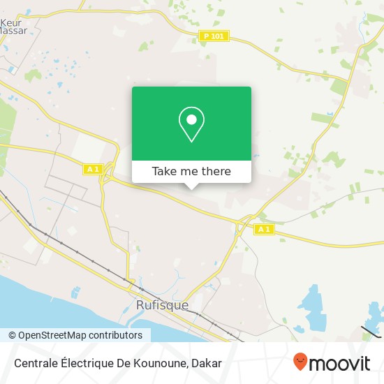 Centrale Électrique De Kounoune map