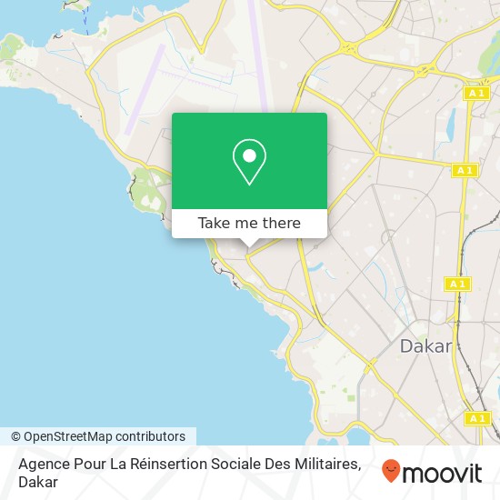 Agence Pour La Réinsertion Sociale Des Militaires map