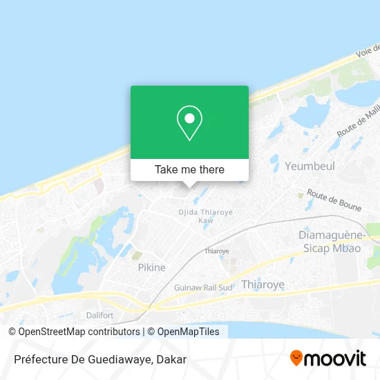 Préfecture De Guediawaye map